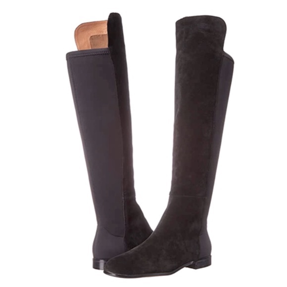 Corso Como Shoes | Corso Como Laura Over The Knee Suede Boot | Color: Black | Size: 6.5 | Tillylemet's Closet